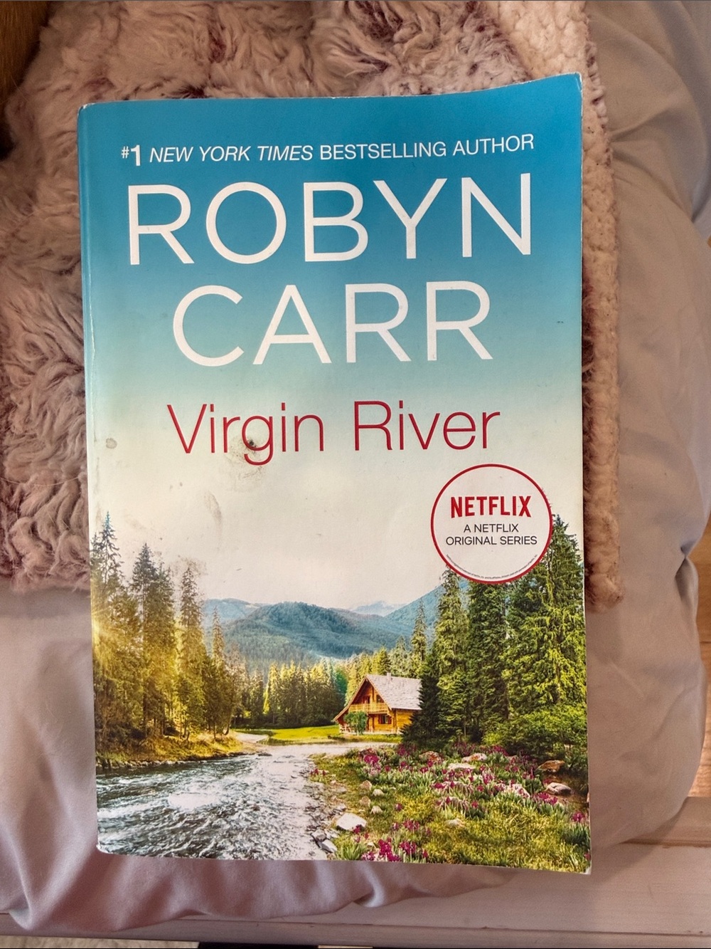 Robyn Carr "Virgin River" Paperback Book - Blue Gradient Cover